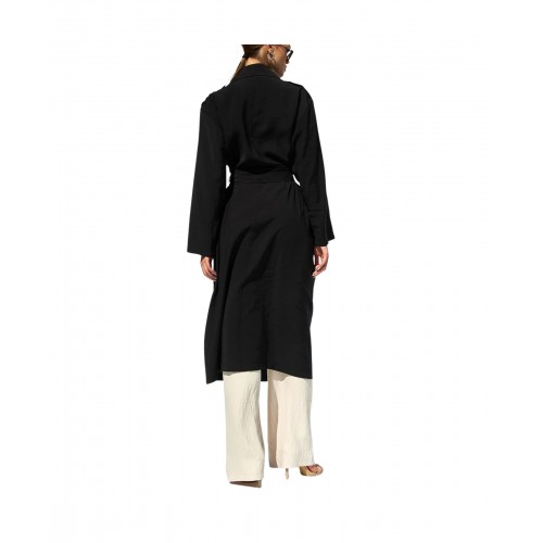 Women's Long Trench Coat With Belt 520943