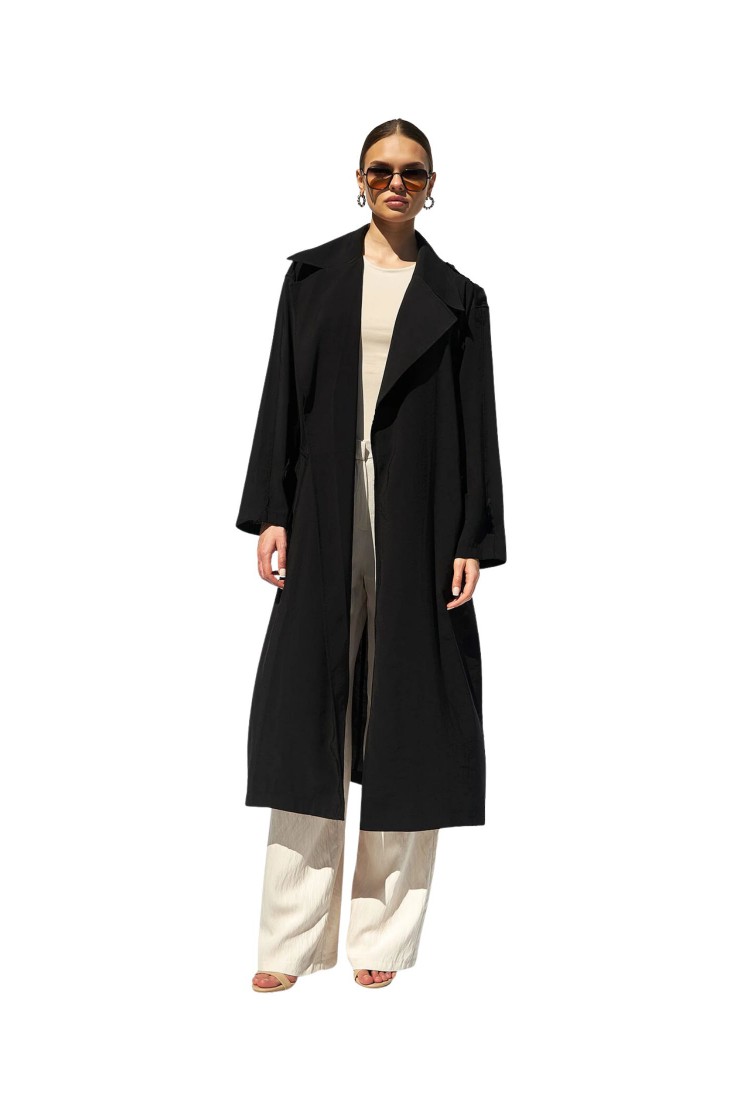 Women's Long Trench Coat With Belt 520943 Women's Long Trench Coat With Belt 520943