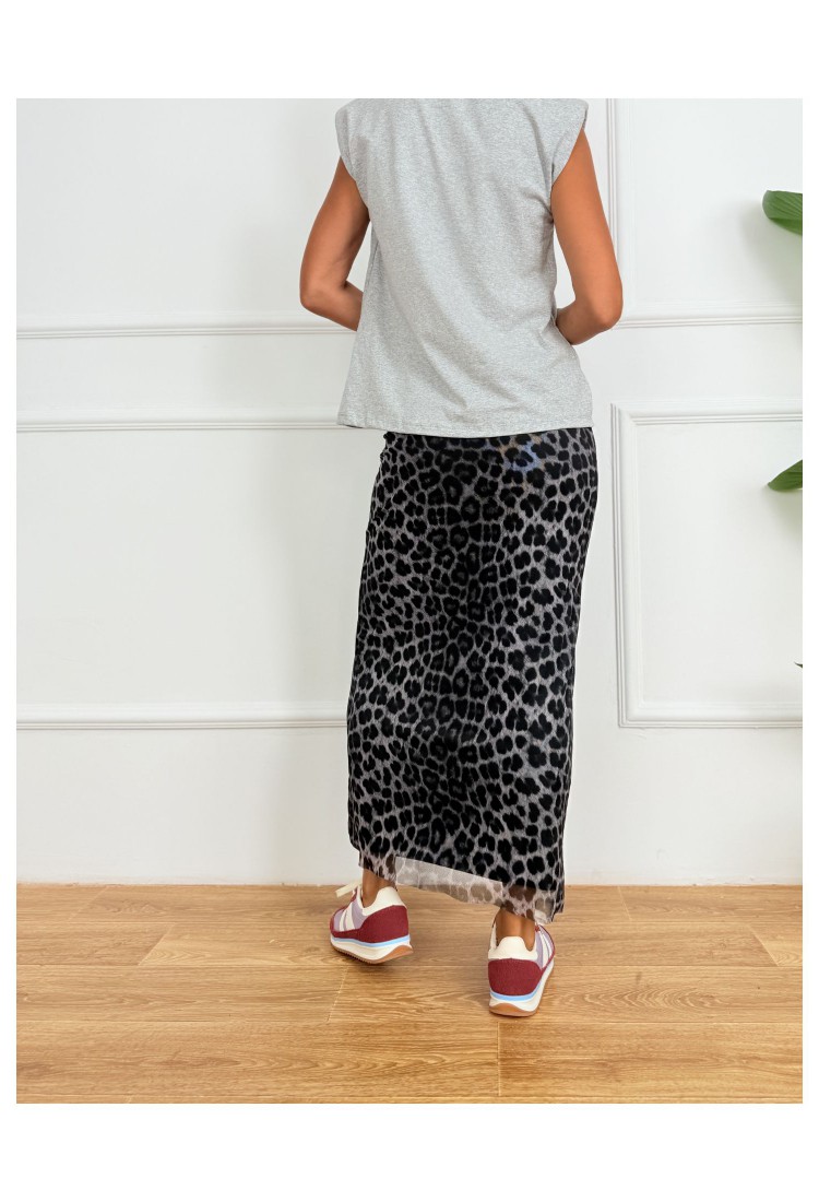 Φούστα Leopard Print Τούλι 527068