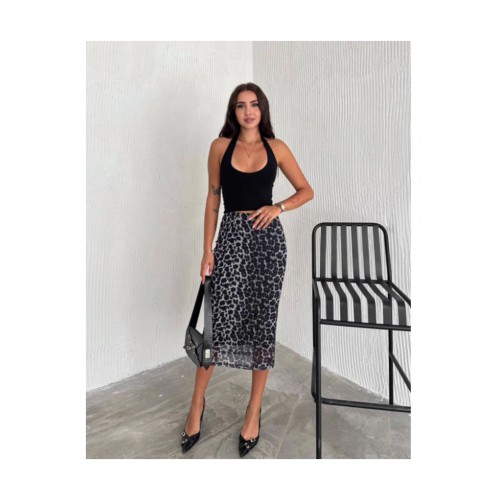 Φούστα Leopard Print Τούλι 527068