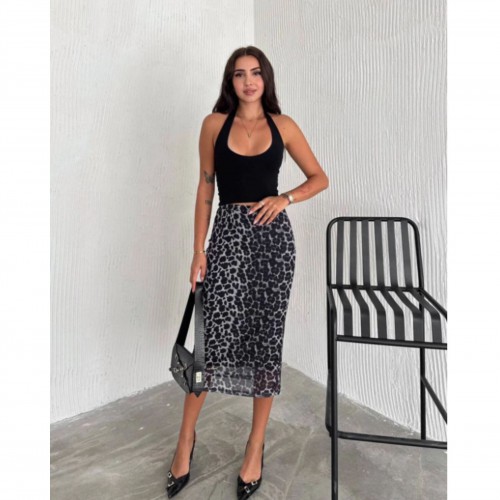 Φούστα Leopard Print Τούλι 527068
