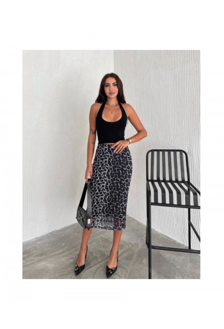 Φούστα Leopard Print Τούλι 527068
