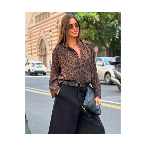 Πουκάμισο Animal Print Με Κρυφά Κουμπιά 527065