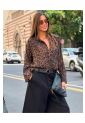 Animal Print Shirt With Hidden Buttons 527065 Animal Print Shirt With Hidden Buttons 527065