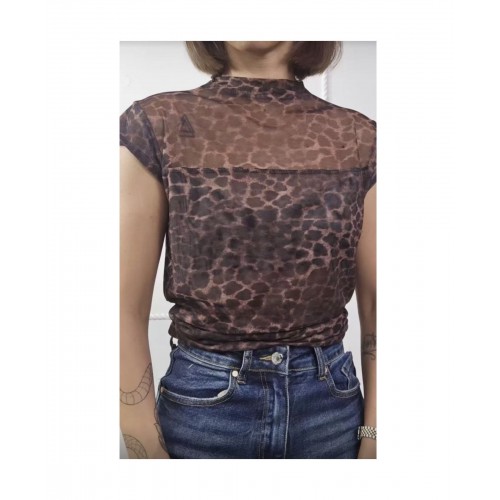 Μπλουζάκι Διάφανο Animal Print 527087