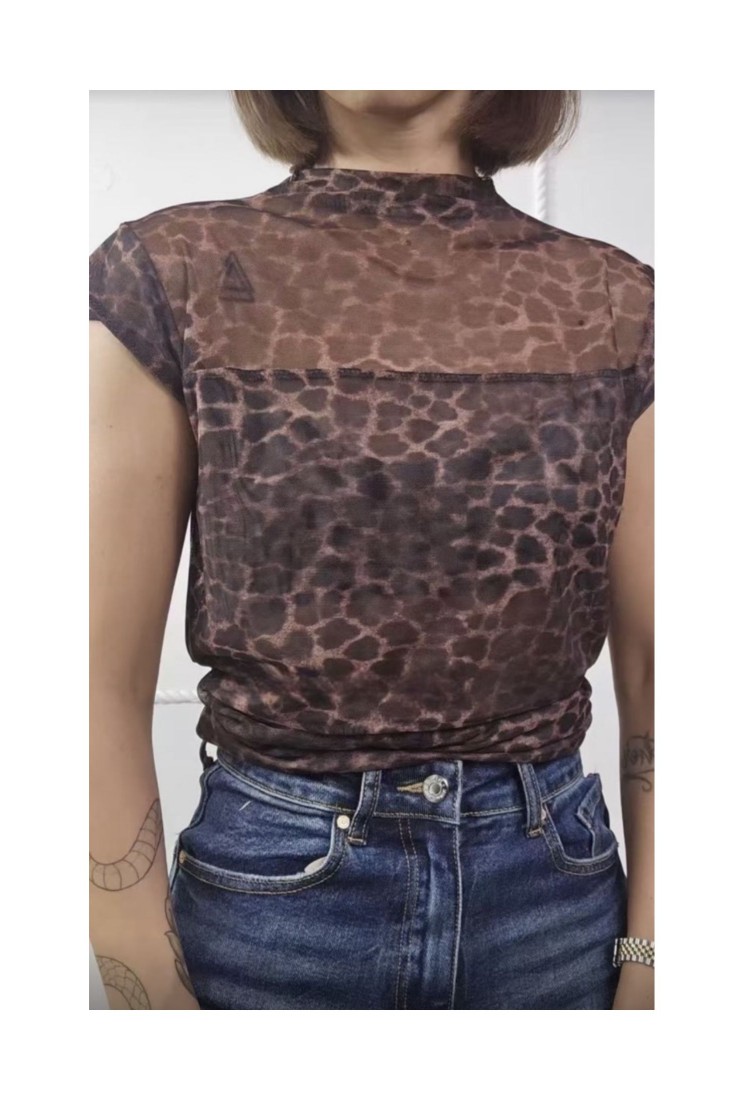 Transparent Animal Print T-shirt 527087 Transparent Animal Print T-shirt 527087