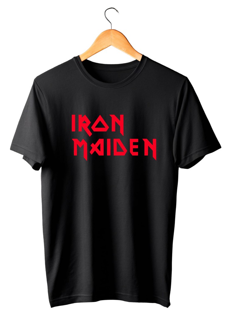 Ανδρική Μπλούζα Κοντομάνικη Iron Maiden Με Κόκκινη Στάμπα IRON702 Ανδρική Μπλούζα Κοντομάνικη Iron Maiden Με Κόκκινη Στάμπα IRON702