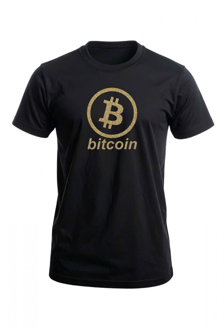 Ανδρική Μπλούζα Bitcoin Gold Gliter TMB813-2