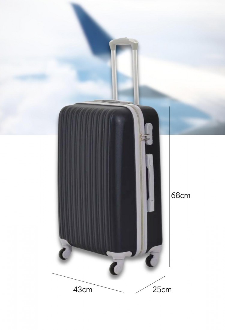 Suitcase 68*43*25cm With 4 Swivel Wheels And Security Lock S000373-8