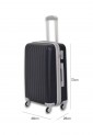 Large Hardside Suitcase 76*50*30cm With 4 Swivel Wheels And Security Lock 523934-12