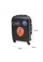 Suitcase Hard 60*38*22cm With 4 Swivel Wheels And Security Lock B000374-4