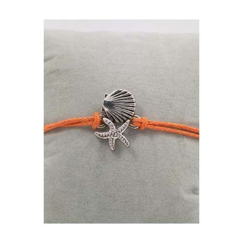 Handmade Macrame Bracelet With Shell And Star 527280-3