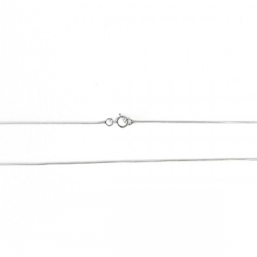 Women’s Round Snake Chain Silver Necklace 40 cm 527335
