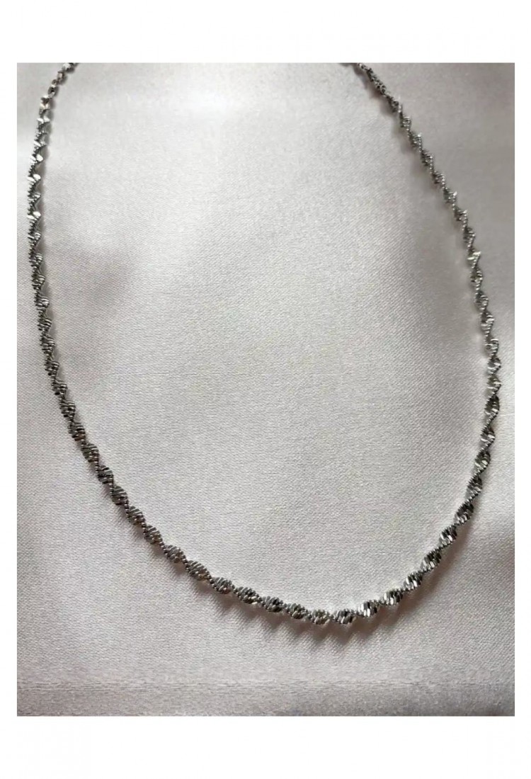 Women’s Twisted Stainless Steel 60 cm Necklace 527336-1