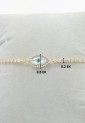 Women’s Adjustable Golden Bracelet With Evil Eye And White Sparkling Stones 527287-2