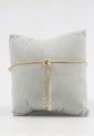 Women’s Adjustable Golden Bracelet With Evil Eye And White Sparkling Stones 527287-2