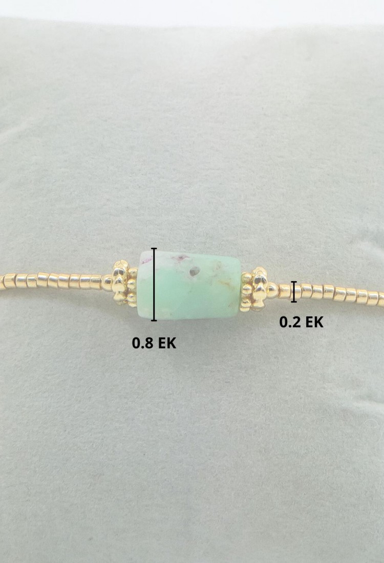 Women’s Gold Bracelet With Natural Peruvian Opal Stone 527300-1