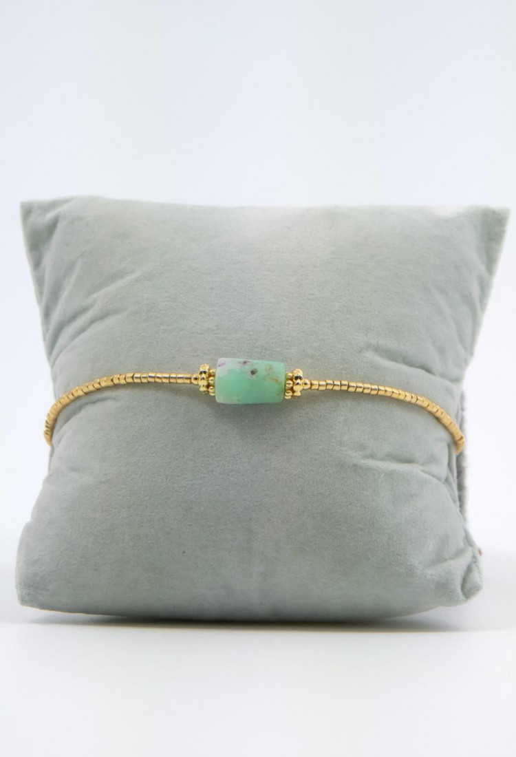Women’s Gold Bracelet With Natural Peruvian Opal Stone 527300-1