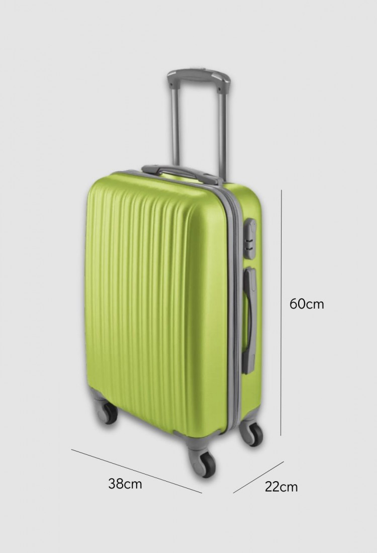 Medium Hard Shell Suitcase 60×38×22 cm With 4 Wheels and Security Lock G000374-4