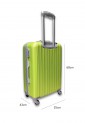 Hard Shell Suitcase 68×43×25cm with 4 Wheels and Security Lock G000373-8