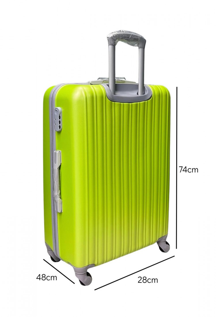 Large Hard Shell Suitcase 74×48×28 cm with 4 Wheels and Security Lock G523934-11