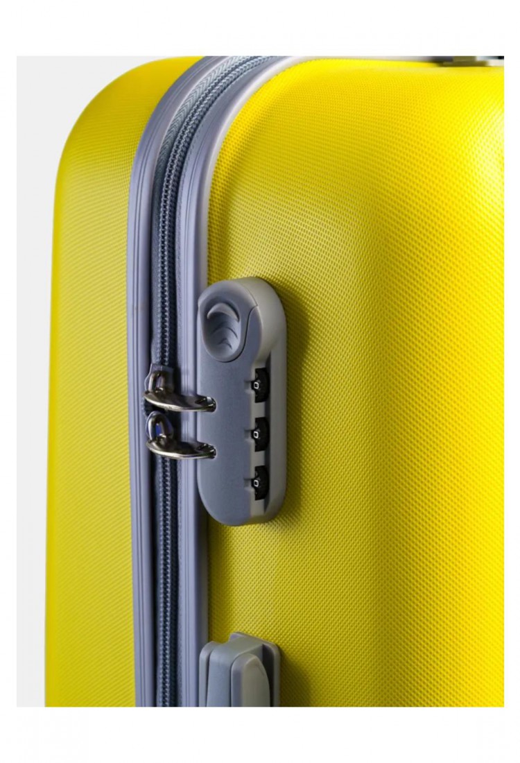 Hard Travel Suitcase 70×44×26 cm with 4 Wheels and Lock Y000373-9