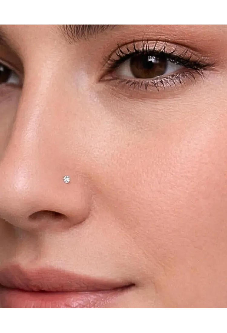 Women's Nose Piercing With Shiny Stone 527346