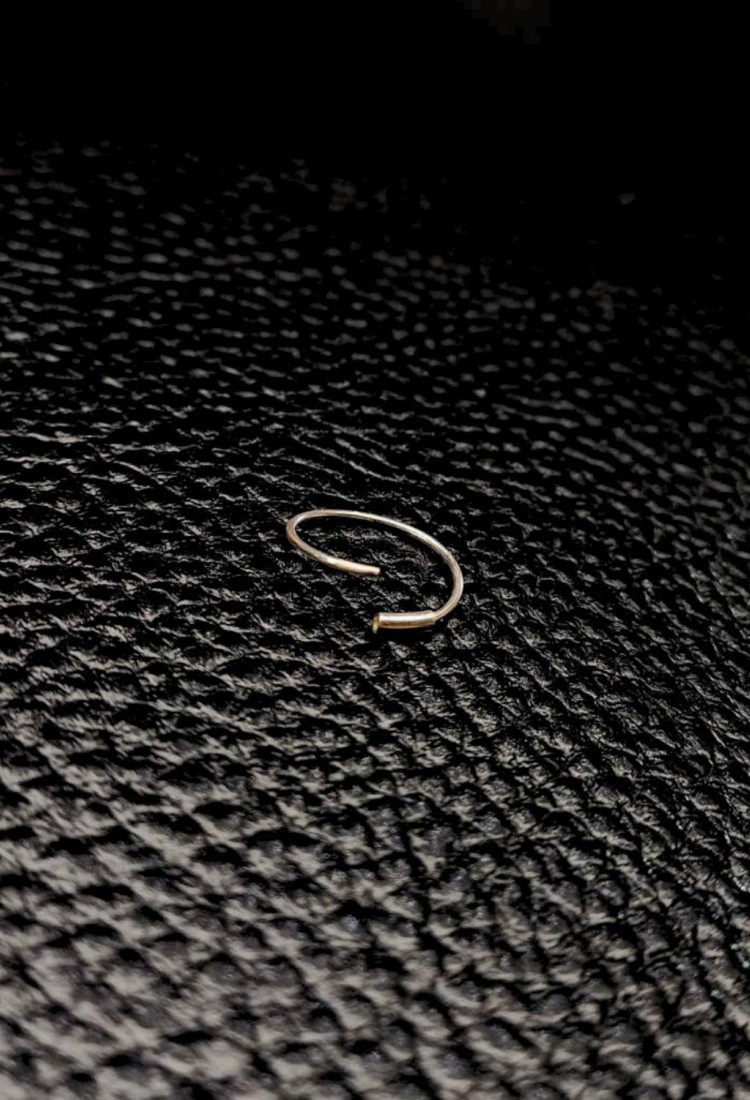 Women's Silver Nose Ring Piercing 527347