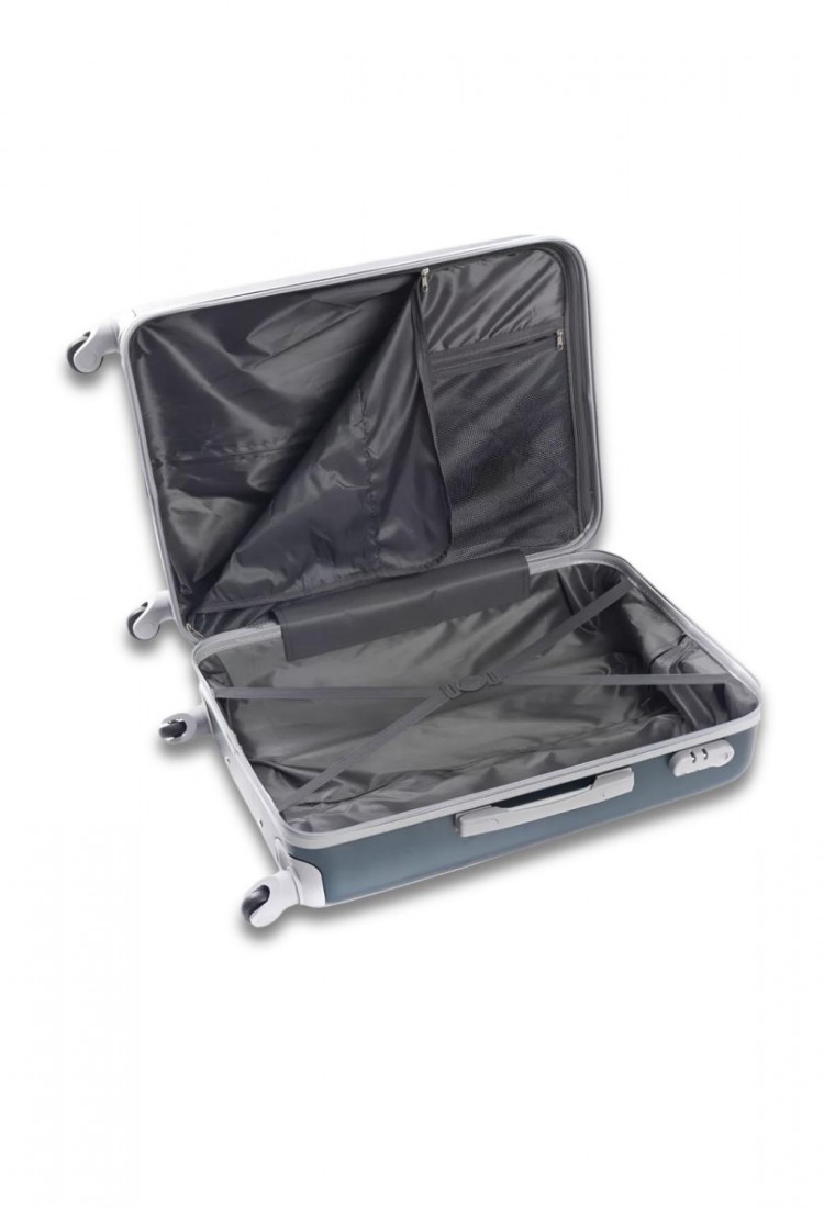 Hard Shell Suitcase 60×38×22 cm with 4 Wheels and Security Lock K000374-4