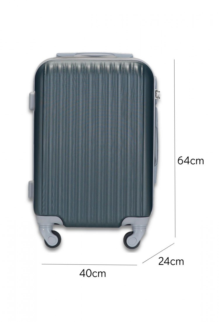 Medium Hard Shell Suitcase 64×40×24 cm with 4 Wheels and Security Lock K000374-6