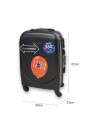 Medium Hard Shell Suitcase 62×39×23cm With 4 Wheels and Security Lock B000374-5
