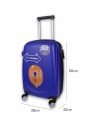 Hard Shell Suitcase 60×38×22 cm with 4 Wheels and Security Lock BS000374-4