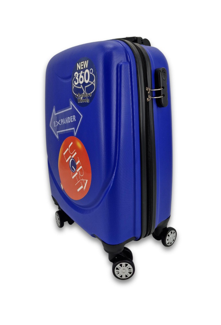 Hard Shell Suitcase 60×38×22 cm with 4 Wheels and Security Lock BS000374-4