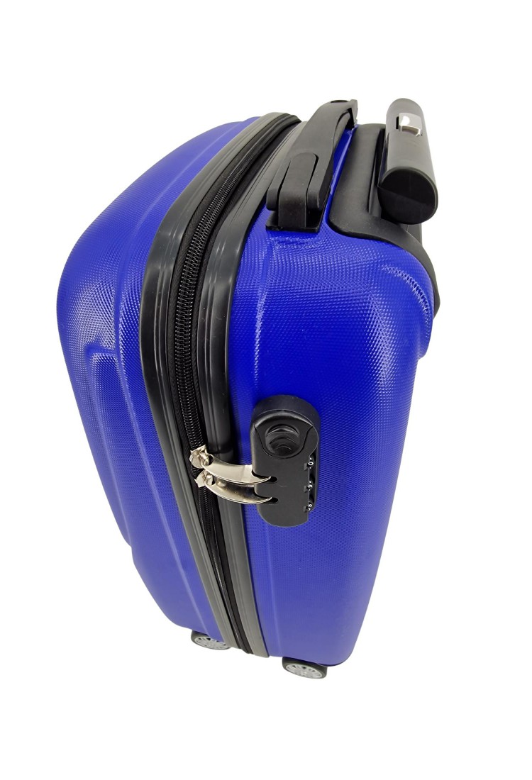 Hard Shell Suitcase 60×38×22 cm with 4 Wheels and Security Lock BS000374-4