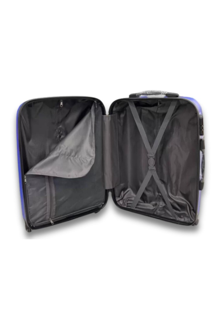 Hard Shell Suitcase 60×38×22 cm with 4 Wheels and Security Lock BS000374-4