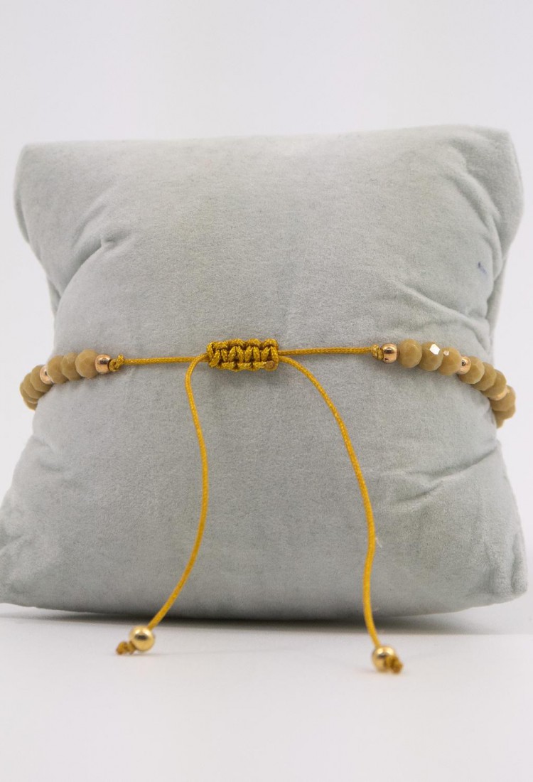 Women's Macrame Bracelet with Natural Multicolor Stones 527299-1
