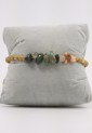 Women's Macrame Bracelet with Natural Multicolor Stones 527299-1