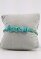 Women's Macrame Bracelet with Natural Turquoise Stone and Shiny Beads 527299-6