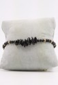 Women's Macrame Bracelet With Natural Black Onyx Stone and Shiny Beads 527299-7