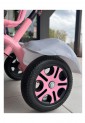 Children’s Pink 3-Wheel Tricycle With Parent Handle And Canopy For Kids 2–6 Years 525821-1