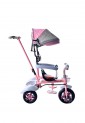 Children’s Pink 3-Wheel Tricycle With Parent Handle And Canopy For Kids 2–6 Years 525821-1
