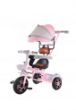 Children’s Pink 3-Wheel Tricycle With Parent Handle And Canopy For Kids 2–6 Years 525821-1