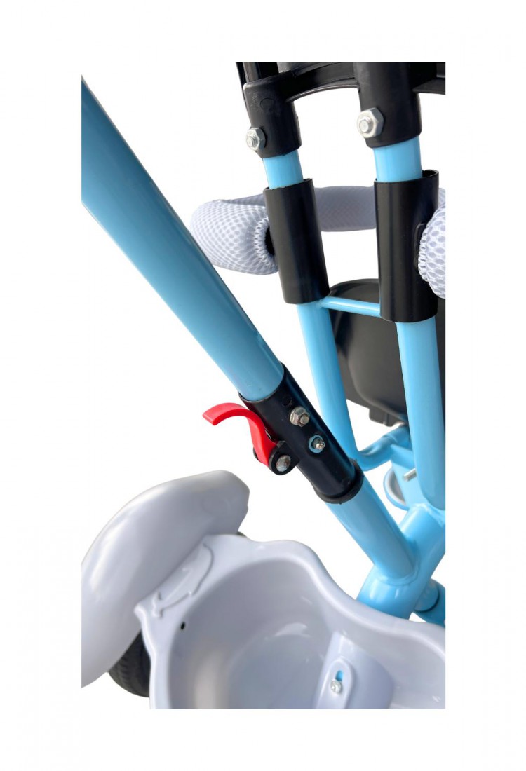 Children’s Blue 3-Wheel Tricycle with Parent Handle and Canopy for Kids 2–6 Years 525821-2