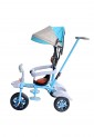 Children’s Blue 3-Wheel Tricycle with Parent Handle and Canopy for Kids 2–6 Years 525821-2