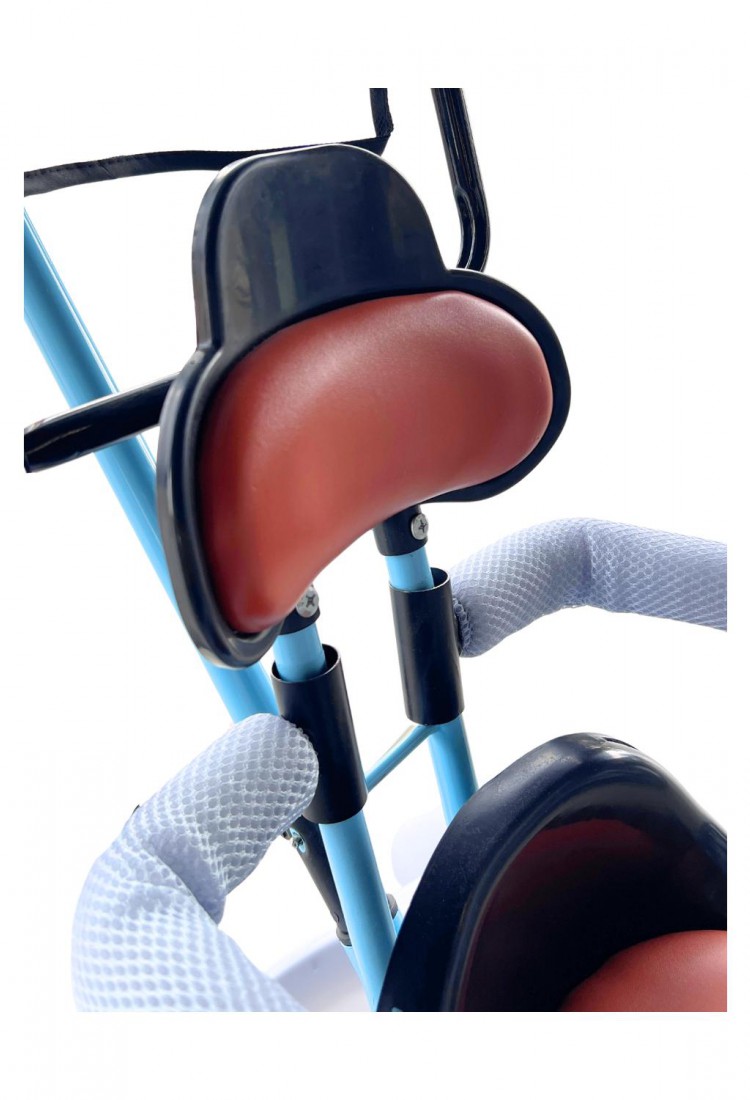 Children’s Blue 3-Wheel Tricycle with Parent Handle and Canopy for Kids 2–6 Years 525821-2