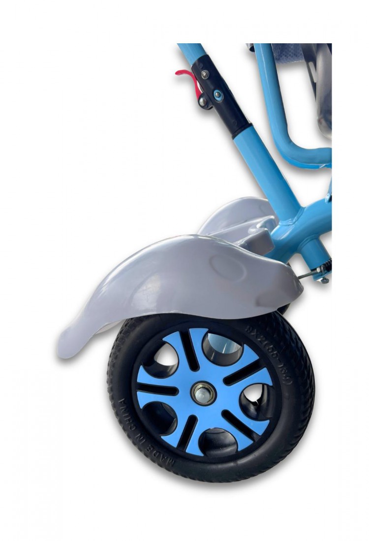 Children’s Blue 3-Wheel Tricycle with Parent Handle and Canopy for Kids 2–6 Years 525821-2