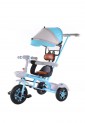 Children’s Blue 3-Wheel Tricycle with Parent Handle and Canopy for Kids 2–6 Years 525821-2