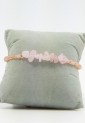 Women’s Macrame Bracelet with Natural Rose Quartz Stone 527299-10