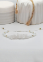 Γυναικείο Μακραμέ Βραχιόλι με Milky Quartz Πέτρες 527299-11