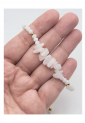 Γυναικείο Μακραμέ Βραχιόλι με Milky Quartz Πέτρες 527299-11